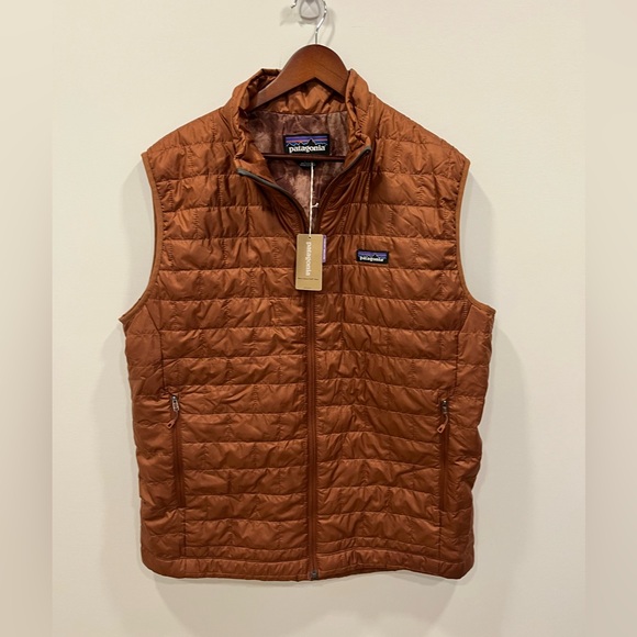 Patagonia Other - Patagonia Nano Puff Vest Men NWT Brown LARGE Lightweight